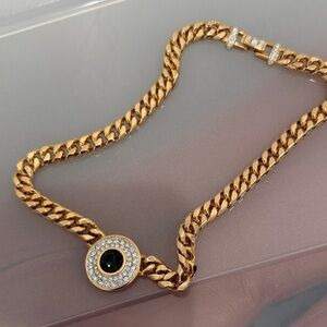 Swarovski Gold and Black Bracelet